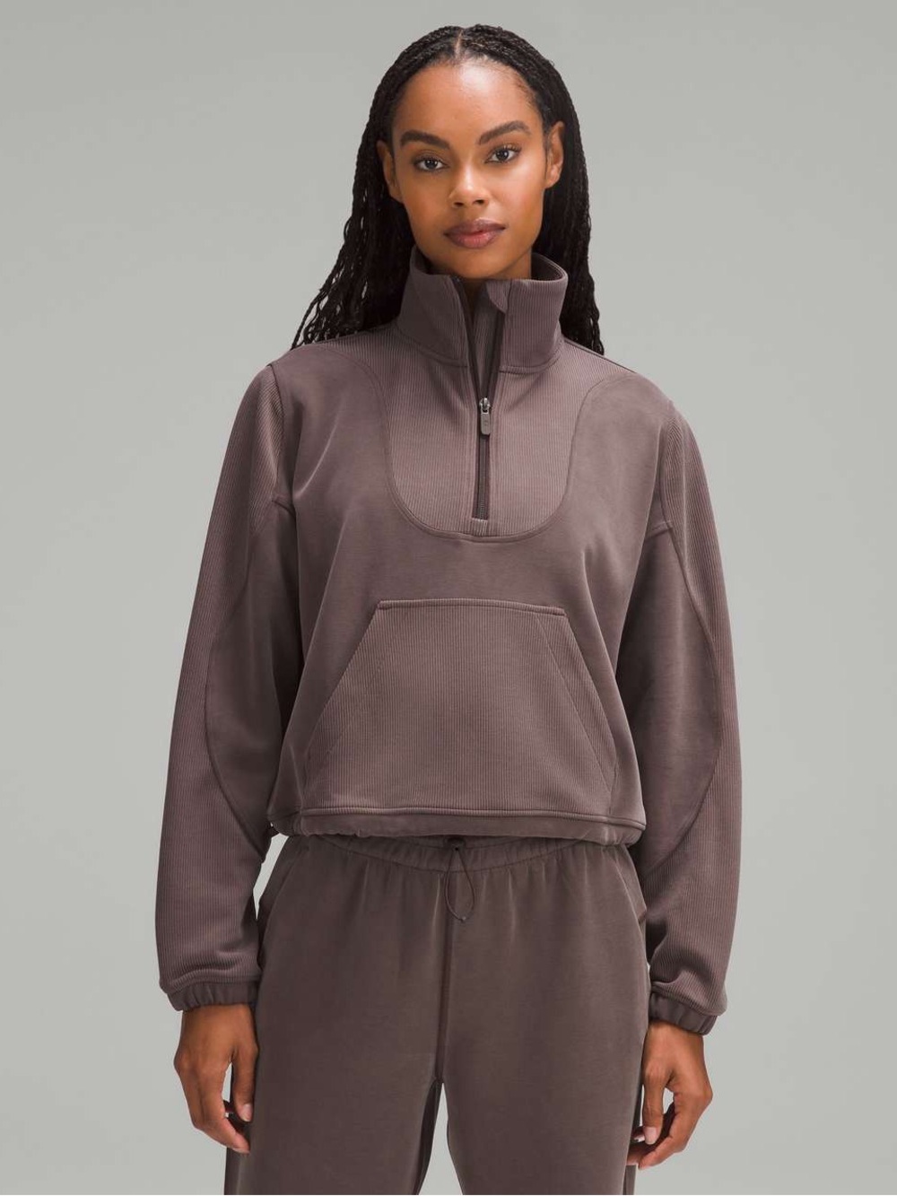 Lululemon Brushed Softstreme Ribbed Half Zip
